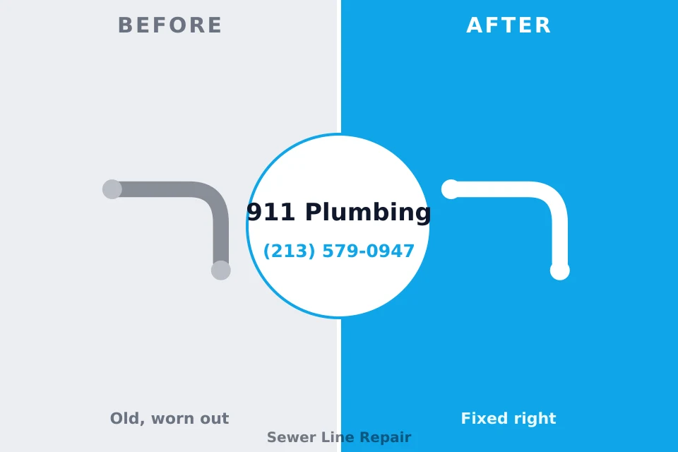 Before and after: plumbing repair Polk City, FL